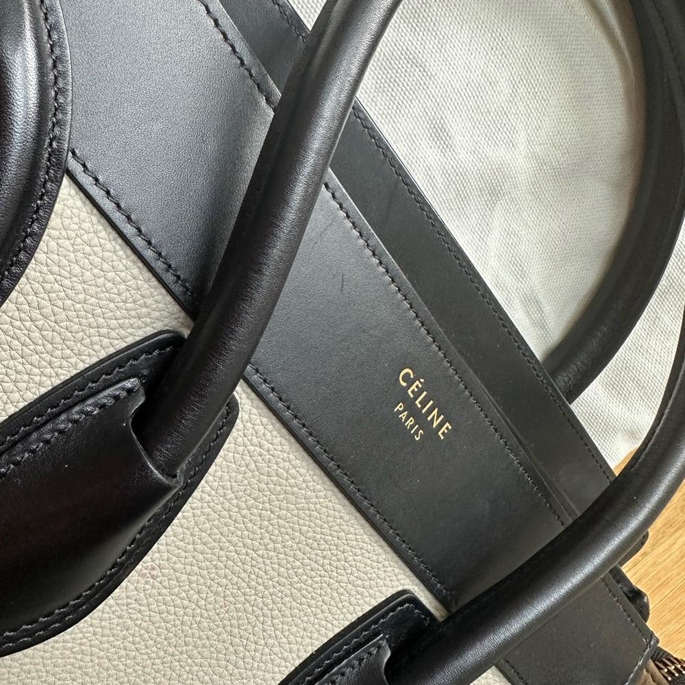 Celine Tricolor mini Luggage Tote (USED) Very good condition!!! - Picture 3 of 12